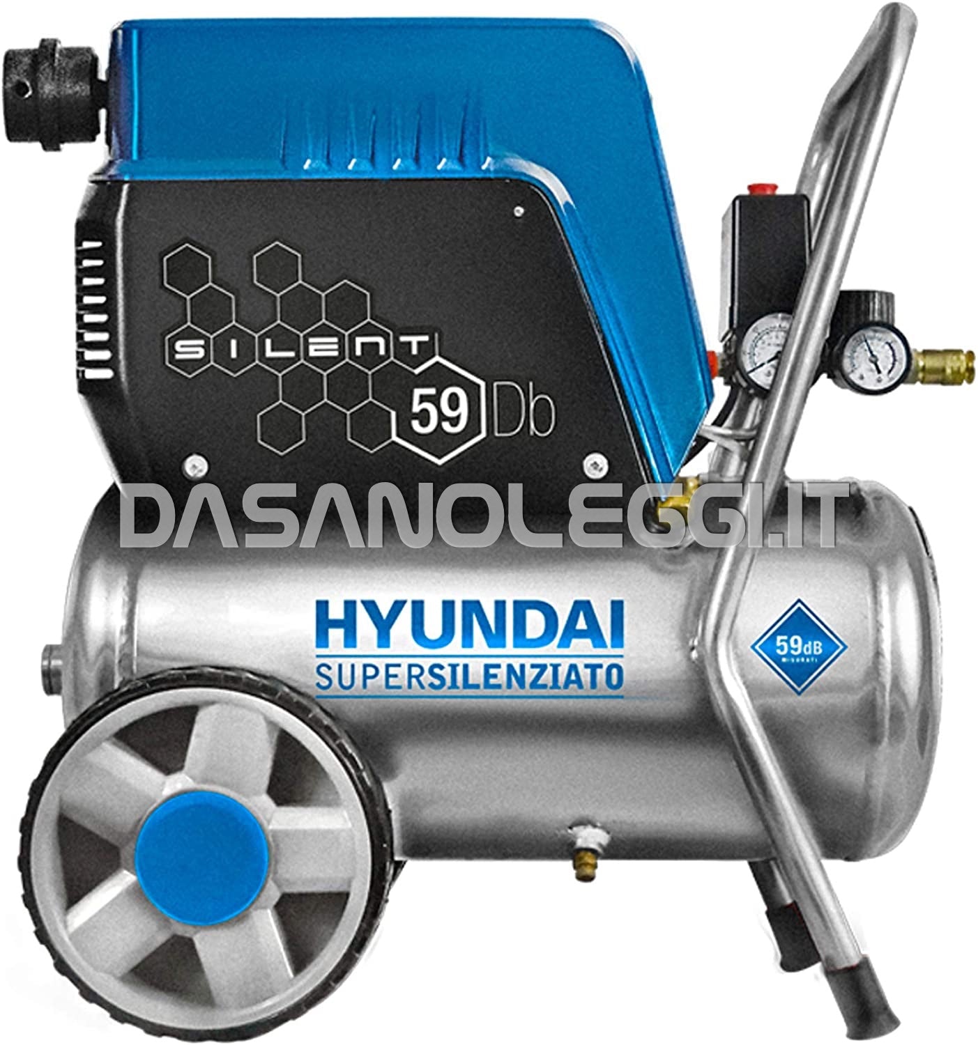 HYUNDAI COMPRESSORE D’ARIA SS OIL FREE 24 Litri